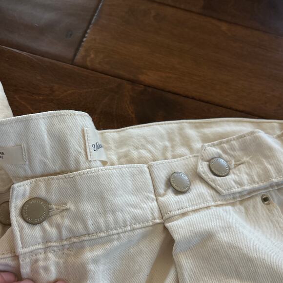 NWT Universal Thread High Rise Adjustable Two Way Trouser Denim Cream Women 16 - Picture 5 of 8